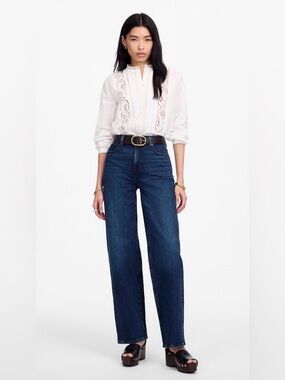 Madewell Perfect Vintage Wide Leg Jean TALL In Nighthawk Wash